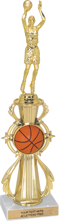 Basketball Sport Color Riser Trophy [13 inch]