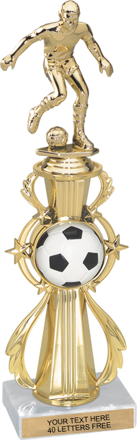 Soccer Sport Color Riser Trophy [13 inch]