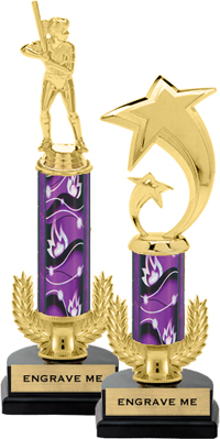 Gold Wreath Riser Trophy on Horseshoe Synthetic Base [12 inch]