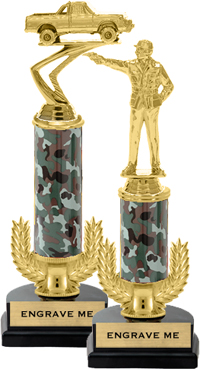 Gold Wreath Riser Trophy on Horseshoe Synthetic Base [12 inch]