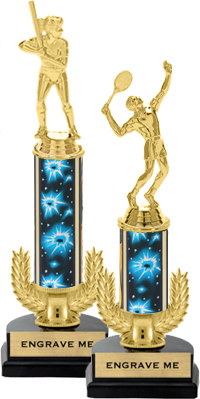 Gold Wreath Riser Trophy on Horseshoe Synthetic Base [12 inch]
