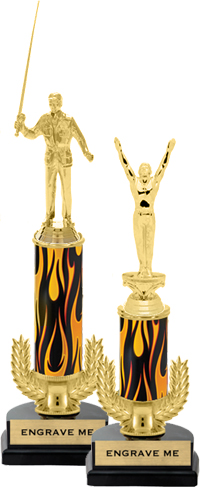 Gold Wreath Riser Trophy on Horseshoe Synthetic Base [12 inch]