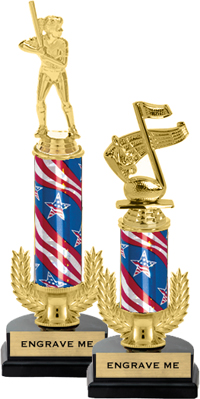 Gold Wreath Riser Trophy on Horseshoe Synthetic Base [12 inch]