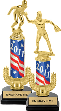 Gold Wreath Riser Trophy on Horseshoe Synthetic Base [12 inch]