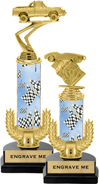 Gold Wreath Riser Trophy on Horseshoe Synthetic Base [12 inch]