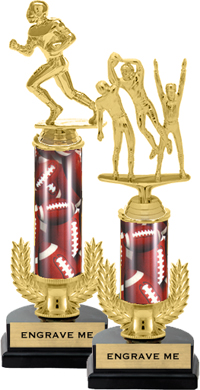 Gold Wreath Riser Trophy on Horseshoe Synthetic Base [12 inch]