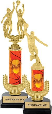 Gold Wreath Riser Trophy on Horseshoe Synthetic Base [12 inch]
