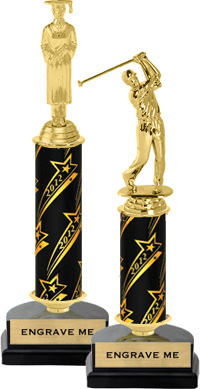Shooting Star Column Riser Trophy [11 inch]