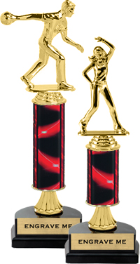 Gold Stem Riser Trophy on Horseshoe Synthetic Base [11 inch]