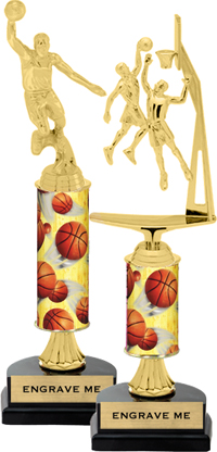 Gold Stem Riser Trophy on Horseshoe Synthetic Base [11 inch]