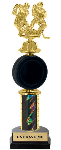 Spinning Squeezable Hockey Riser Trophy [12 inch]