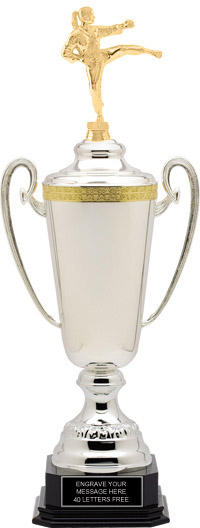 Silver Plated Italian Cup with Figure [36 inch] XL