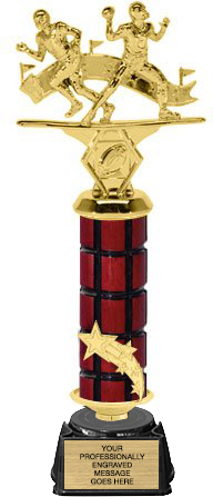 Shooting Star Riser Mahogany Column Trophy [13 inch]