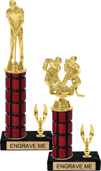 Mahogany Column Trophy with 1 Trim [11 inch]