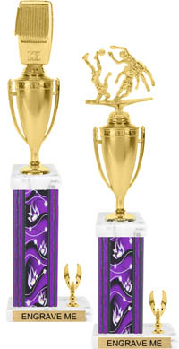 Square/Oval Column Trophy with Trim [18 inch]