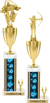 Square/Oval Column Trophy with Trim [18 inch]