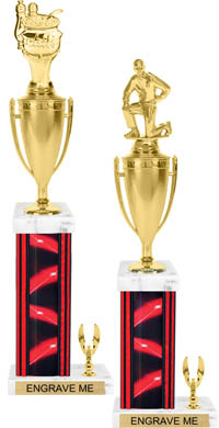 Square/Oval Column Trophy with Trim [18 inch]