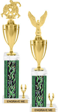 Square/Oval Column Trophy with Trim [18 inch]