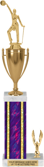 Square/Oval Column Trophy w/ Trim [20 inch]