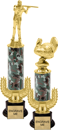 Gold Wreath Riser Trophy on Round Synthetic Base [13 inch]