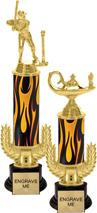 Gold Wreath Riser Trophy on Round Synthetic Base [13 inch]