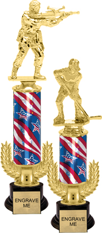 Gold Wreath Riser Trophy on Round Synthetic Base [13 inch]