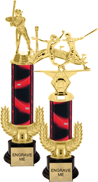 Gold Wreath Riser Trophy on Round Synthetic Base [13 inch]