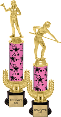 Gold Wreath Riser Trophy on Round Synthetic Base [13 inch]
