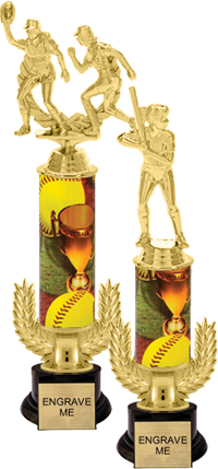 Gold Wreath Riser Trophy on Round Synthetic Base [13 inch]