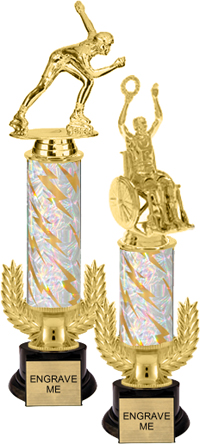 Gold Wreath Riser Trophy on Round Synthetic Base [13 inch]