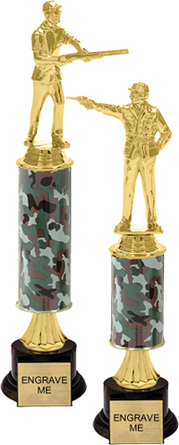 Gold Stem Riser Trophy on Round Synthetic Base [12 inch]
