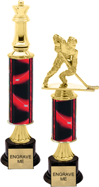 Gold Stem Riser Trophy on Round Synthetic Base [12 inch]
