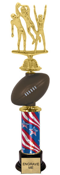 Spinning Squeezable Football Riser Trophy [15 inch]