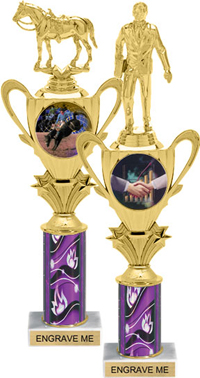 1/2 Cup Insert Riser Trophy on Marble Base [14 inch]