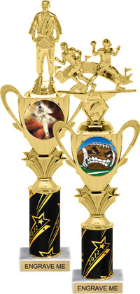 1/2 Cup Insert Riser Trophy on Marble Base [14 inch]