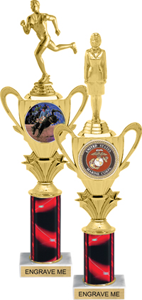 1/2 Cup Insert Riser Trophy on Marble Base [14 inch]