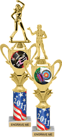 1/2 Cup Insert Riser Trophy on Marble Base [14 inch]