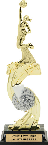 Cheer All-Star Sport Ball Riser Trophy [12 inch]