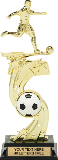 Soccer All-Star Sport Ball Riser Trophy [12 inch] Male