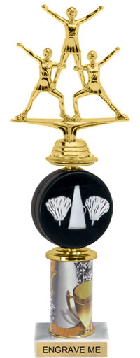 Spinning Squeezable Cheer Riser Trophy [12 inch]