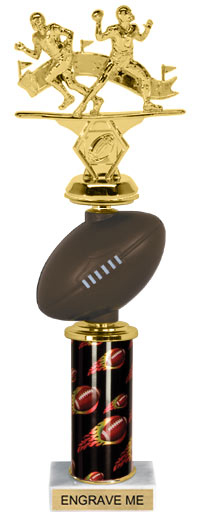 Spinning Squeezable Football Riser Trophy [14 inch]