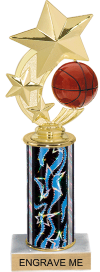 Basketball Shooting Star Spinning Trophy [10 inch]