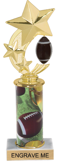 Football Shooting Star Spinning Trophy [10 inch]
