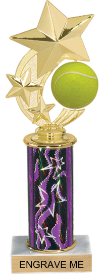 Tennis Shooting Star Spinning Trophy [10 inch]