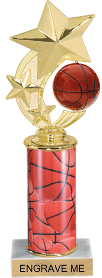 Basketball Shooting Star Spinning Trophy [12 inch]