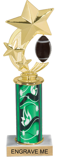 Football Shooting Star Spinning Trophy [12 inch]
