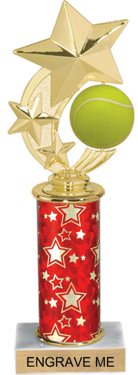 Tennis Shooting Star Spinning Trophy [12 inch]