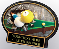 Billiards Burst Thru Ovals - Male [7.25 x 5.25 inch] large