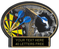 Darts Burst Thru Ovals [7.25 x 5.25 inch] large