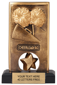 Cheer Spinning Resin Trophy [6.5 inch] large